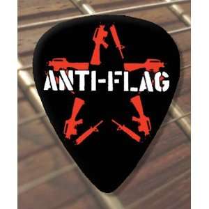  Anti Flag Logo Premium Guitar Pick x 5 Medium Musical 