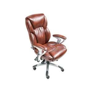  Serta Leather Multifunction Managers Chair, Brown