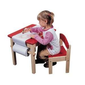  Guidecraft G98049 Red Art Table & Chair Set Baby