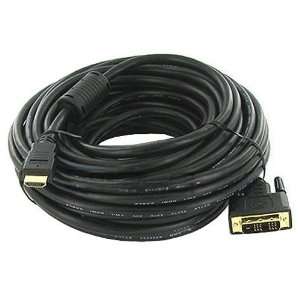  HDMI to DVI Cable Rated CL2 Gold Plated 50ft Electronics
