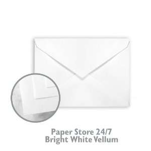  Commercial Announcements Bright White Envelope   2500 