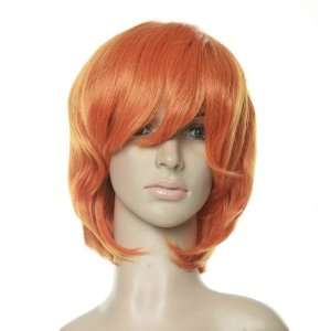  Orange Short Length Anime Costume Cosplay Wig Toys 