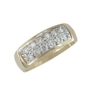  Gopi   size 12.75 14K Gold Diamond Ring Jewelry