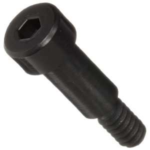 Black Nylon 6/6 Shoulder Screw, Hex Socket Drive, #10 24, 1/4 