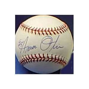  Amos Otis Autographed Baseball