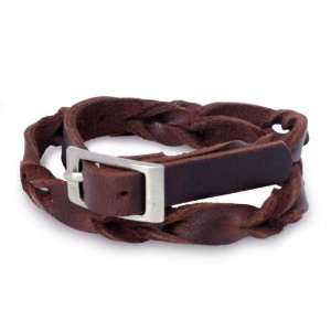  Leather wrap bracelet, Brown Trendsetter Jewelry