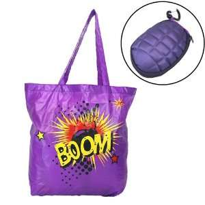  Purple / Reusable Trendy Fashion shopping Tote Bag 