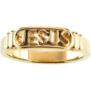  Ladies In The Name Of Jesus Ring   14k Yellow Gold 