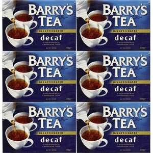 Barrys Tea Decaffeinated 80 Bags X 6  Grocery & Gourmet 