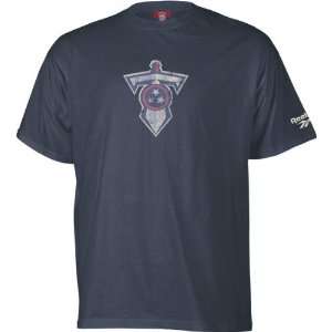 Tennessee Titans  Navy  Soda Rubber Gridiron Classics Logo T Shirt 
