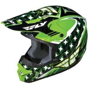  Fly Racing Kinetic Flash Green/White/Black Helmet   Size 