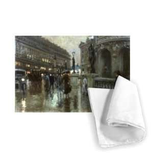  Paris at Night by Georges Stein   Tea Towel 100% Cotton 