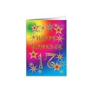    Stars and rainbows card for a 17 year old Card Toys & Games