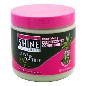   Shine Olive & Tea Tree Conditioner Deep Penetrate 13.5 oz. Jar Beauty