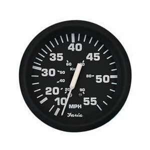 Faria 32808 Euro Black 35 MPH Speedometer Sports 