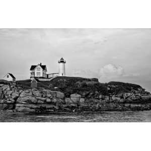 Maine Lighthouse Cape Neddick Fine Art Photography Print (16.0 x 10.0 