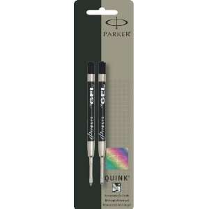  Parker Refill for Retractable Gel Ink Pens, Medium, Black 