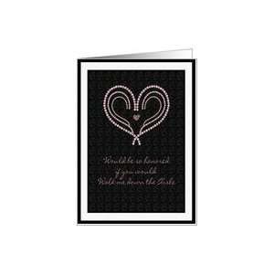 Walk me down the Aisle Heart of Gems Card