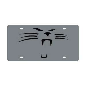  Panthers Laser Cut Mirrored Auto Tag Whiskers Sports 