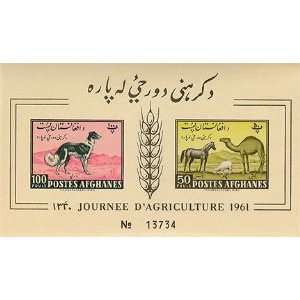  Afghanistan Stamp Imperforated Souvenir Sheet Agriculture 