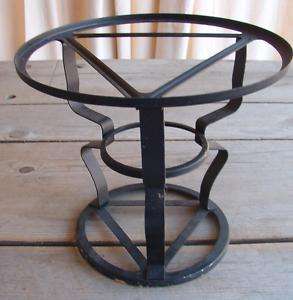 Chafing Chafer Dish Stand Black Wrought Iron Rod Vintag  
