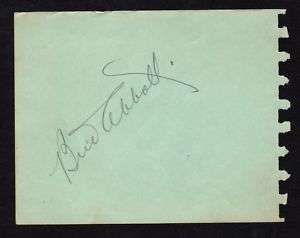1933 ABBOTT & COSTELLO Signed Album Pages BOTH  