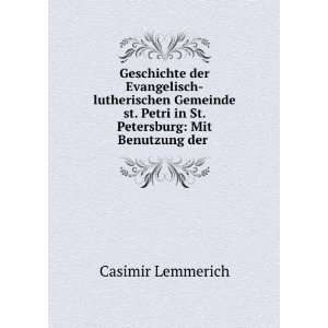   Petri in St. Petersburg Mit Benutzung der . Casimir Lemmerich Books