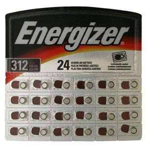 24pk Energizer Size 312 Hearing Aid Batteries Fit AC312  
