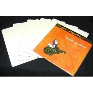  Record Divider Cards for 10 Vinyl Records #10NS11WH   10 x 11 1/2 