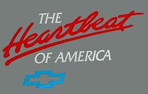    1970 Camaro Decal Heartbeat of America Chevelle Corvette Nova  