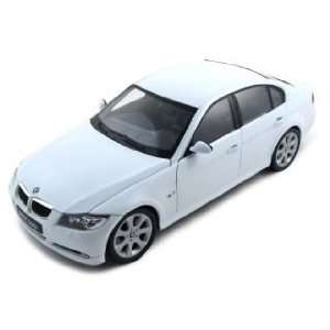  BMW 330i Diecast Car Model 1/18 White Die Cast Car by 