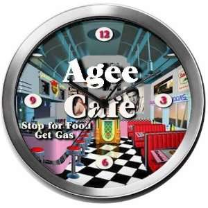  AGEE 14 Inch Cafe Metal Clock Quartz Movement Kitchen 