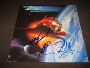 ZZ TOP SIGNED LP X3 BILLY GIBBONS AUTOGRAPHED PROOF  