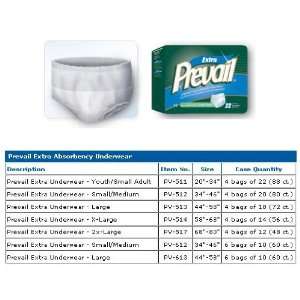  Prevail Extra, Underwear   Youth/Small, Case of 88 Health 
