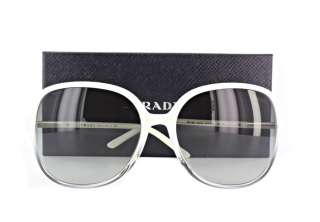 NEW Prada SPR 18M ZVS 3M 18MS Pearl White / Grey Sunglasses  