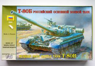 ZVEZDA 3590 KIT 1/35 Russian main battle Tank T 80B  