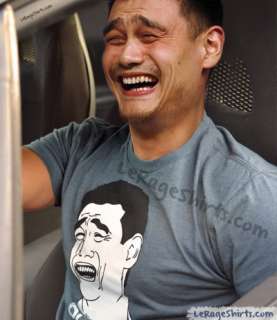 Yao ming wearing his shirt is priceless, did you ever thought you will 