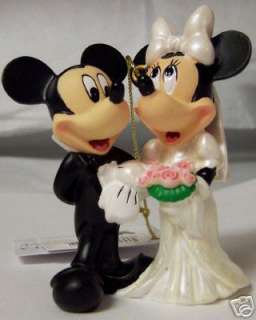 DISNEY MICKEY GROOM MINNIE BRIDE WEDDING XMAS ORNAMENT  