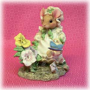 Priscilla Hillman Mouse Tales Figurine Mary Quite Contrary garden 