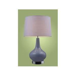   Purple & Chrome Table Lamp   Item EL 3936 1