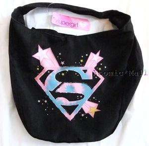 Shoulderbag Pink Stars Tie Dye Superman Supergirl Logo  