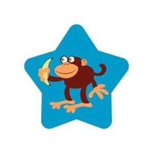   Hurry 3D Decor Cut Outs 4.5 Inch Minis Blue Monkey