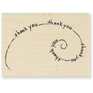  Stampendous Rubber Stamp Thank you Swirl Arts, Crafts 