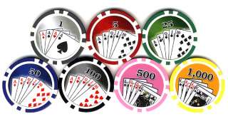 100 11.5 g Winning Hand Poker Chips set *  