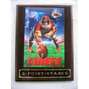  Kansas City Chiefs 3D Plaque   3 Point Stance Sports 