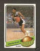 1979 80 Topps #106 Charlie Scott Denver Nuggets NM/MINT  