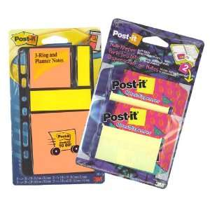  Post it Note Keeper Dispensers and 3 Ring Planner Assorted 