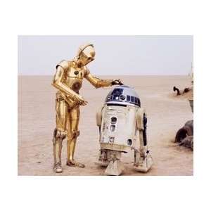  Star Wars C 3PO and R2 D2 Color Print