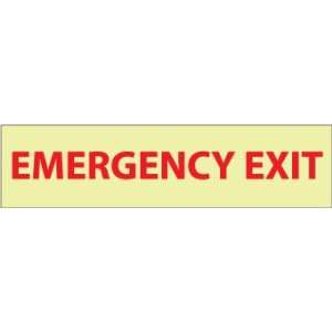  SIGNS EMERGENCY EXIT 3X12