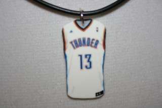 James Harden Oklahoma City Thunder OKC Jersey Necklace Pendant  